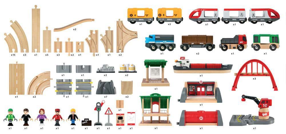 BRIO Straßen und Schienen Deluxe Set