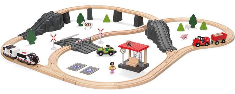 Playtive Holzeisenbahn Set von Lidl (70 Teile) Holzeisenbahn | Holzspielzeuge