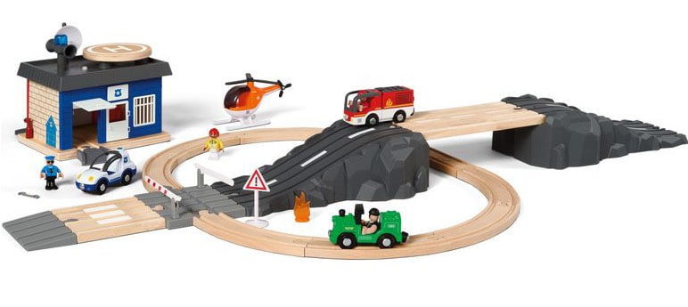 Playtive Schienen- und Straßenset von Lidl (50 Teile) Holzeisenbahn