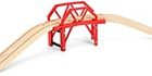 BRIO Eisenbahn-Brücke mit Auffahrt in rot